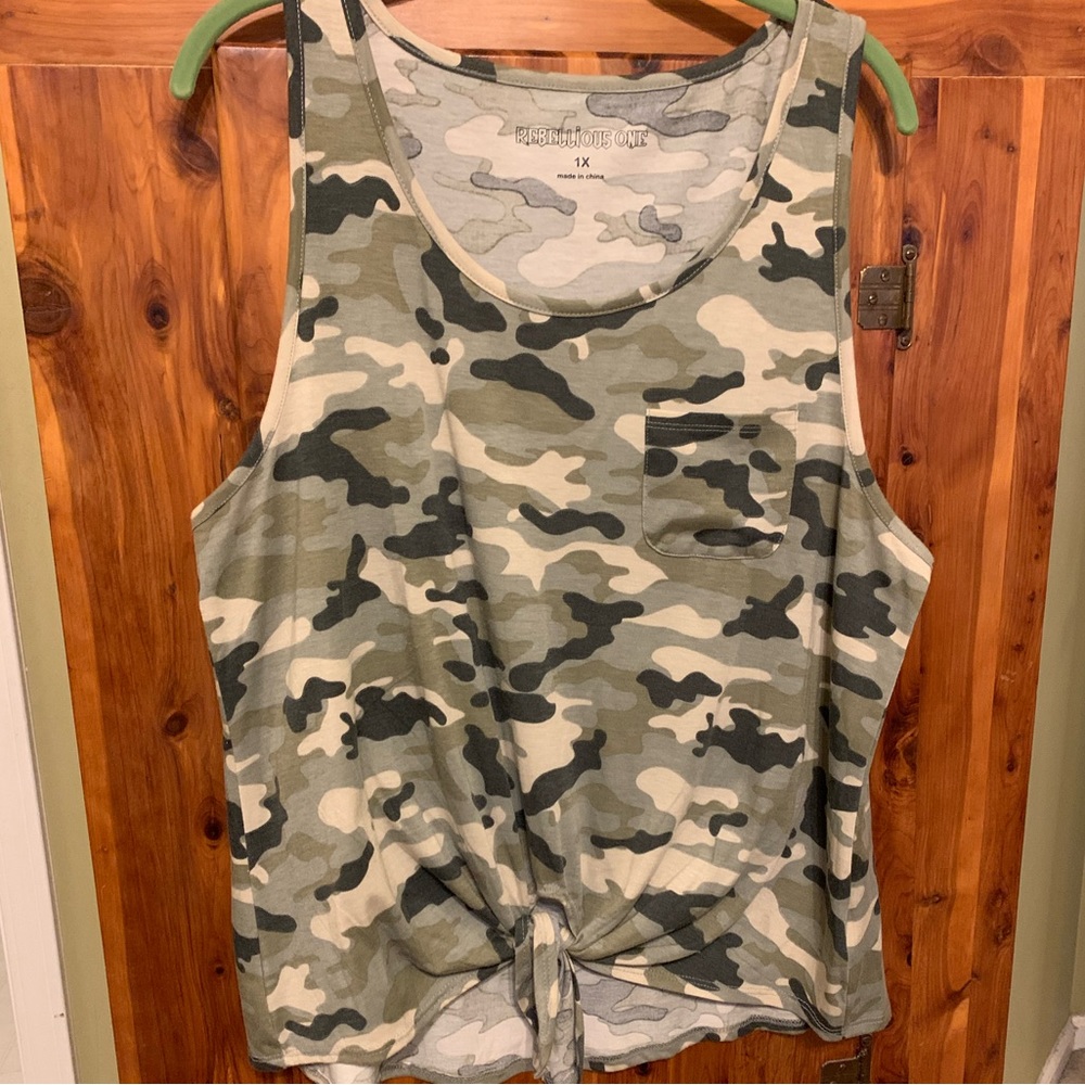 Rebellious One Camo Tank